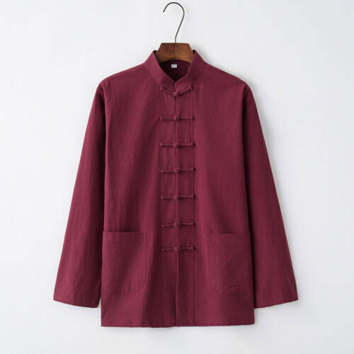 Men Chinese Traditional Kung Fu Tai Chi Coat Tang Suit Uniform Jacket Clothing C - Picture 58 of 60