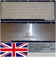 MSI VR330 VR330X /LG K1 MP-03086GB-3593 S11-00UK110-054 White Qwerty Keyboard UK