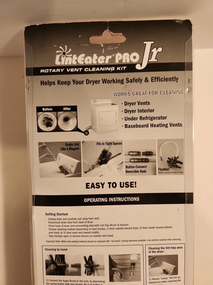 Kit de limpieza de ventilación para secadora rotativa LintEater Pro Jr. (4 piezas) RJR103 Foto 4 de 4