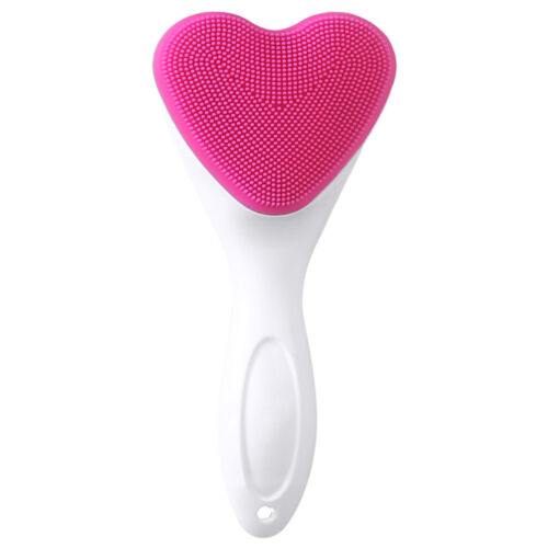  Love Cleansing Brush Facial Scrubber Exfoliating Heart Cleaning Face - Picture 1 of 12