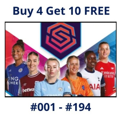 WSL Panini Women's Super League Sticker 2025 #1 - #194 - Barclays 24/25