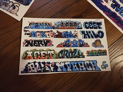 O Scale Custom Graffiti Decals #21- Clear Film