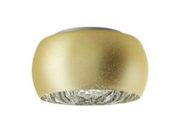 Deckenleuchte 5-Flg. Leuchte Lampe Deckenlampe Gold Metall Glas Kristall Ø40 Cm