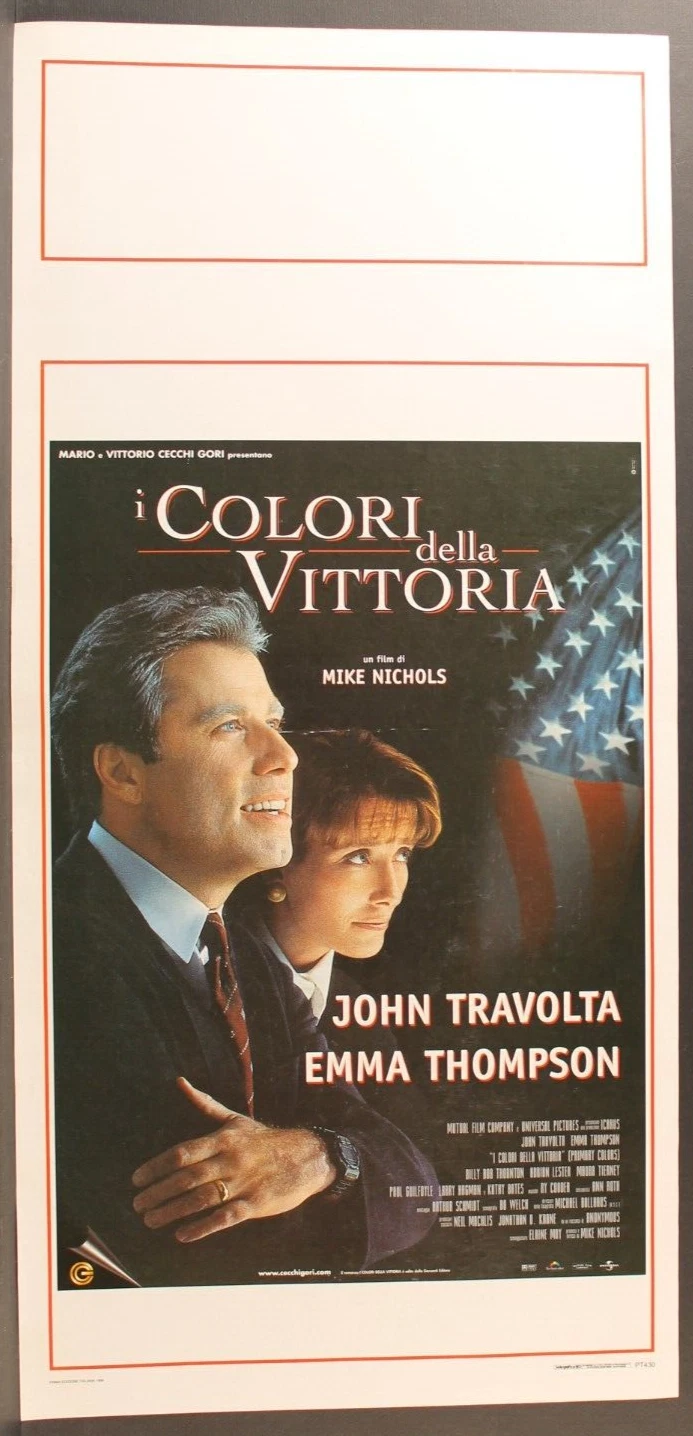Locandina originale film I colori della vittoria (1998) - Regia di Mike Nichols