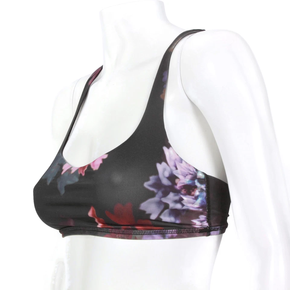 Sujetador bralette LULULEMON con tiras colorido estampado fotográfico de flores para mujer 4 - IN 011 Foto 2 de 4