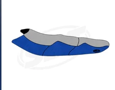 Premium Seat Cover for Yamaha SUV 1999 2000 2001 2002 2003 2004 GRAY/BLUE