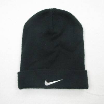 【即納&大特価】 Men Outdoors Winter Knit Green Dark Swoosh Center Hat Beanie Nike VINTAGE eBay | 90s 帽子