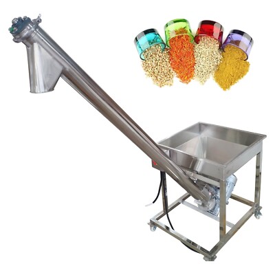 Automatic Auger Conveyor 1.7m Height 110V For Flour Spices Chemicals Farming