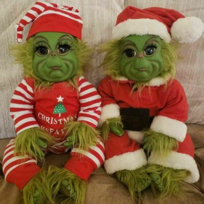 25 Cm Grinch Plüschtier – Weicher Kuscheltier-Stoff, Niedlich & Flauschig, Perfekt Für Weihnachtsdekoration & Als Geschenk