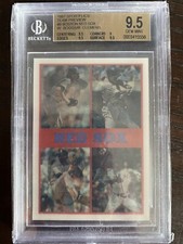 1987  Sportflics Boston Red Sox Team Preview Boggs Clemens Greenwell RC BGS 9.5
