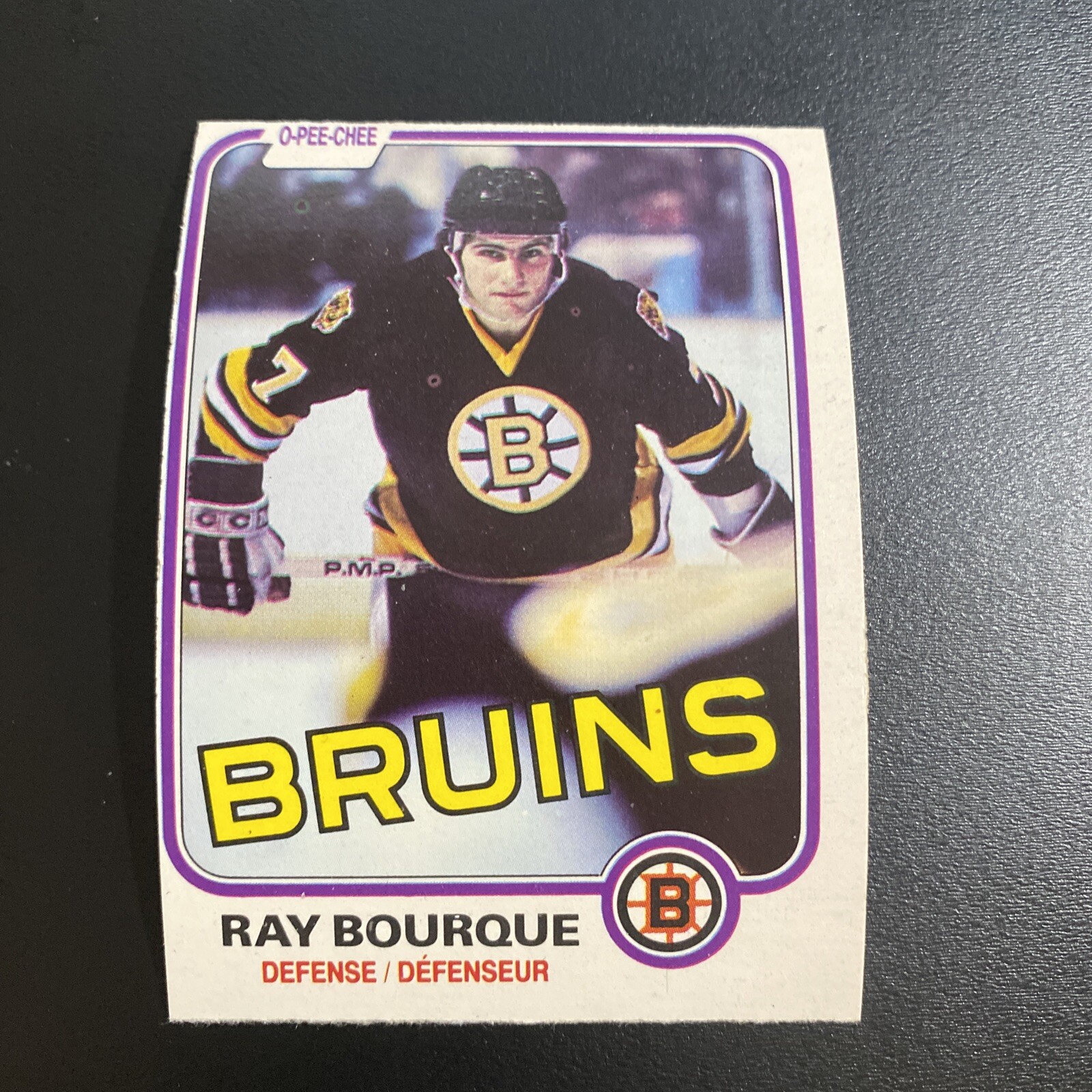 1981-82 O-Pee-Chee OPC Hockey Ray Bourque Boston Bruins Card #1 Hall of Famer.
