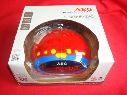 NEW AEG UHRENRADIO MRC 4143 Childrens Clock Radio FM/MW-PLL, 24-Hour LED Display - Picture 1 of 13