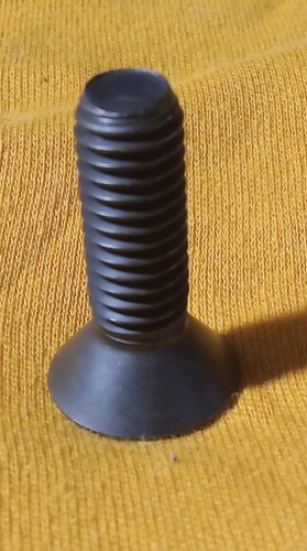 3/8×1 1/4 Zoll flache Kopfkappe Schraube schwarz oxid (Menge 25) - Bild 2 von 3