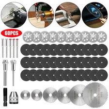 10/60x Diamond Cutting Wheel Saw Blades Cut Off Discs Set for Dremel Rotary Tool