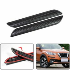 2pcs Frontrear Bumper Protector Corner Guard Cover Anti Scratch Sticker Black