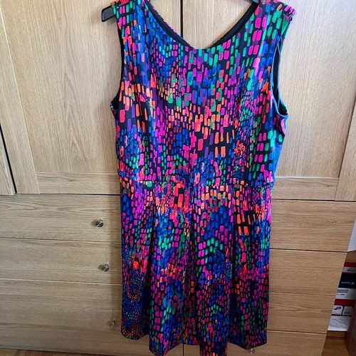 Women's Ellen Tracy Colorful Geometric Print Dress - 第 1/15 張圖片