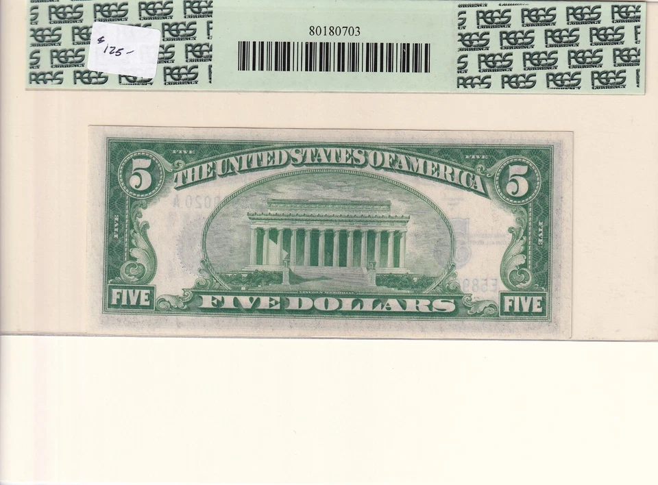 $5 Dollar Silver Certificate, Fr #1651 PCGS 65PPQ (61509) - Image 2 of 2