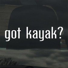 Hai Kayak? Adesivo vinile personalizzato decalcomania avventura pesca natura outdoor