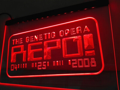 Repo The Genetic Opera bar LED Neon Light Sign gift home room decore size 12 x 8