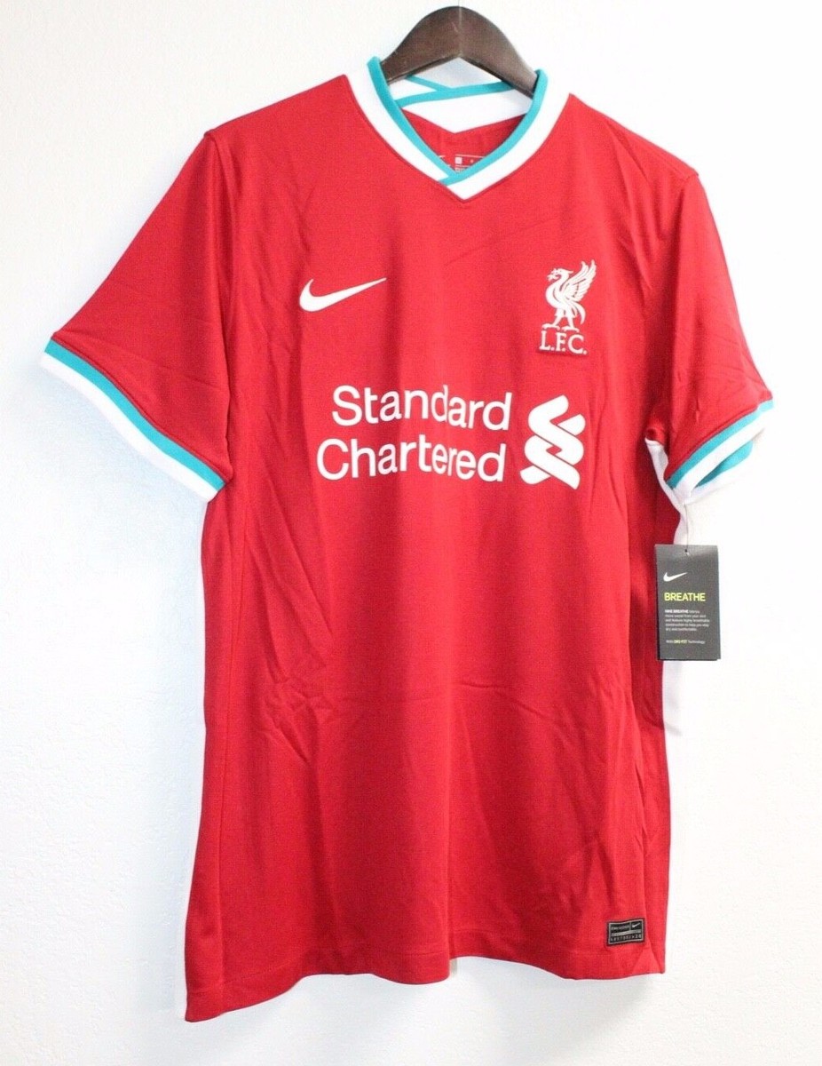 Nike Liverpool FC 21 Stadium Home Jersey Red Unisex Y- XL Cz2636