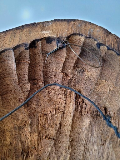 African Tribal Handcrafted Raw Carved Wood Wall Primitive Folk Unusual Mask