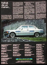 BMW 3er E 21, 320 Alpina, originale Werbung aus 1979