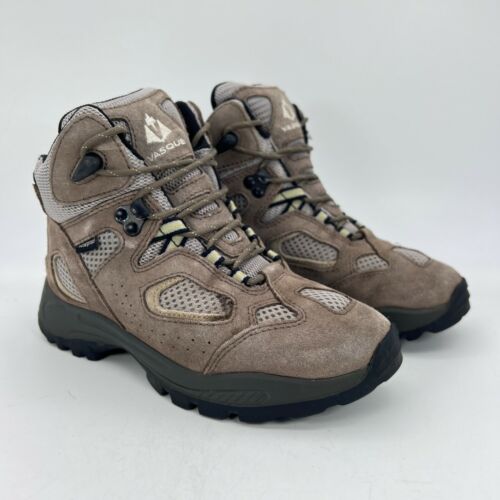 Vasque Breeze Gray Tan Youth Waterproof Suede Hiking Boots Trail 7201 Size 3