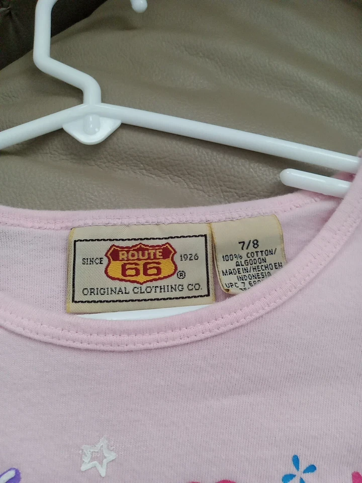 Camiseta Route 66 Humorosa Talla 7/8 Manga Larga I LOVE DADDY'S CREDIT CARD Rosa Foto 2 de 3