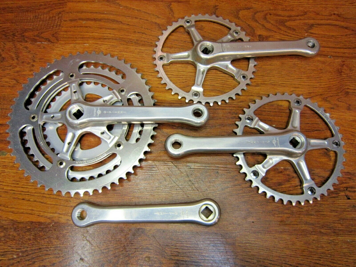 VINTAGE GIPIEMME 170L 55 45 32T 170L 42T TANDEM SQUARE TAPER CRANK SET