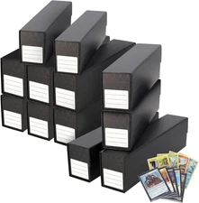 Quickfold Card Boxes for Sleeved Cards - 12 Pack | Not for Toploaders | Magnetic
