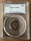 1916 D Mercury Dime PCGS AG3