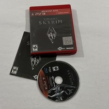 Elder Scrolls V Skyrim PS3 Greatest Hits (Sony PlayStation 3) w Manual