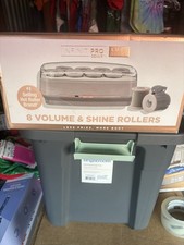 Conair INFINITIPRO Luxe Series 8 Hot Rollers 2" Barrel Instant Heat Gray