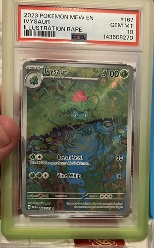 2023 Pokemon SV 151 English Ivysaur Special Illustration #167 PSA 10 New CERT