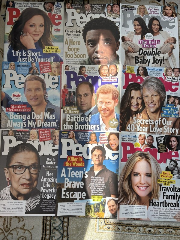 Lot Of 21 People Magazines 2020 Editions 