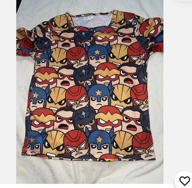 Lote de 10 camisetas para niños, talla 5/6/7 Capt America, Jurassic Park, Batman y más Foto 3 de 4
