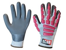 Image of Scan Anti-Impact Latex Cut 5 Gloves - XL (Size 10) SCAGLOAIXL