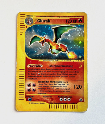 Pokémon TCG Glurak SWIRL Holo Rare Expedition 6/165 Deutsch 2002 Sugiyama