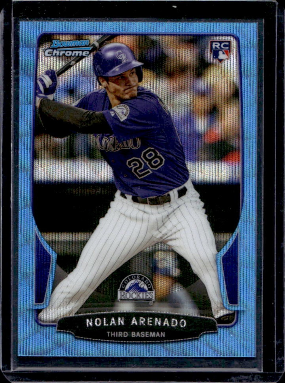 2013 Bowman Draft & Prospects Nolan Arenado RC Chrome Blue Wave Refractor #41