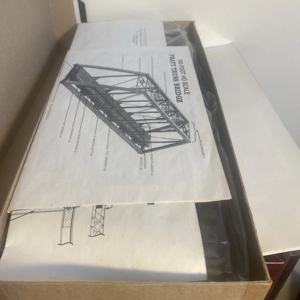 Puente Pratt Truss Central Valley escala HO 150 pies escala HO NUEVO DE STOCK Foto 2 de 4