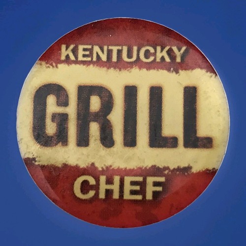 KFC Collectible Pin Red Yellow Black Kentucky Grill Chef Employee Crew Vintage