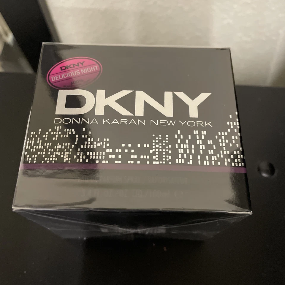 BE DELICIOSO NIGHT BY DKNY/Donna Karan EDP 3,4 FL OZ/100 ML, NUEVO EN CAJA, SELLADO, HALLAZGO RARO Foto 2 de 4