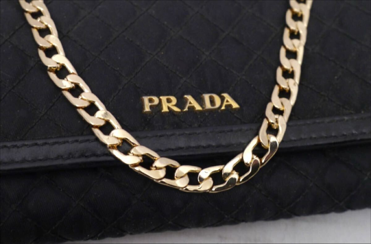 Prada Quilted Nylon Leather Shoulder Bag Vintage Authentic thumbnail 8