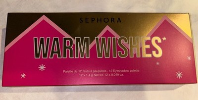 Sephora WARM WISHES Eyeshadow Palette 12 Shades Matte & Shimmer RetVal $88 NIB