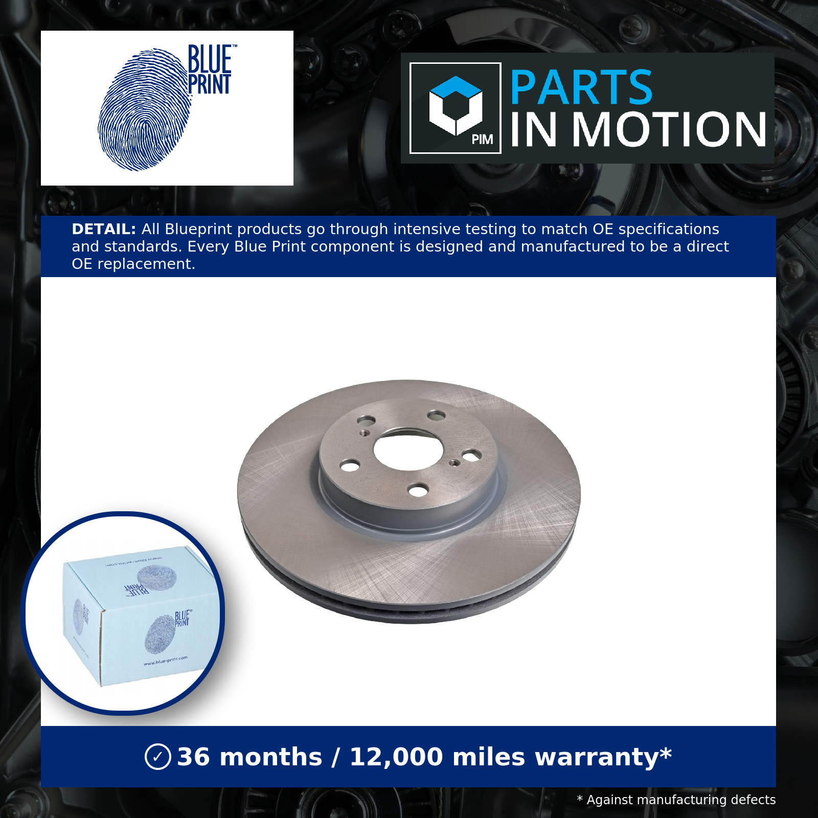 2x Brake Discs Pair Vented fits TOYOTA COROLLA 1.6 Front 07 to 18 1ZR-FE 275mm - Image 9