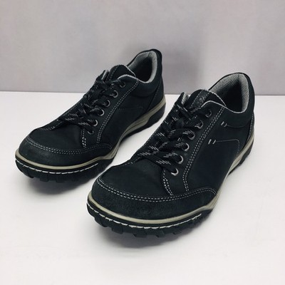 ECCO Byway Tred Mens 42 US 8-8.5 Black Leather Low Top Lace Up Waterproof Shoes