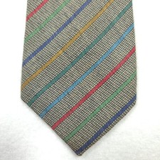 Vintage Missoni Uomo Multicolor Stripe Slim T...