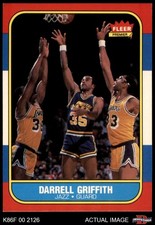 1986 Fleer #42 Darrell Griffith Jazz Louisville  7 - NM