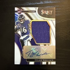 2021 Panini Select TYLAN WALLACE Jumbo Rookie Signature Swatches Prizm /75