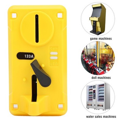 Comparative Coin Selector Box Acceptor CPU With LED Light Flip Cover For Game Ma